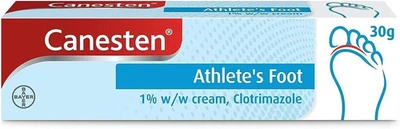 Canesten Anti-Fungal Cream Treatment - Jock Itch - Destroys Athlete’s Foot - 30g