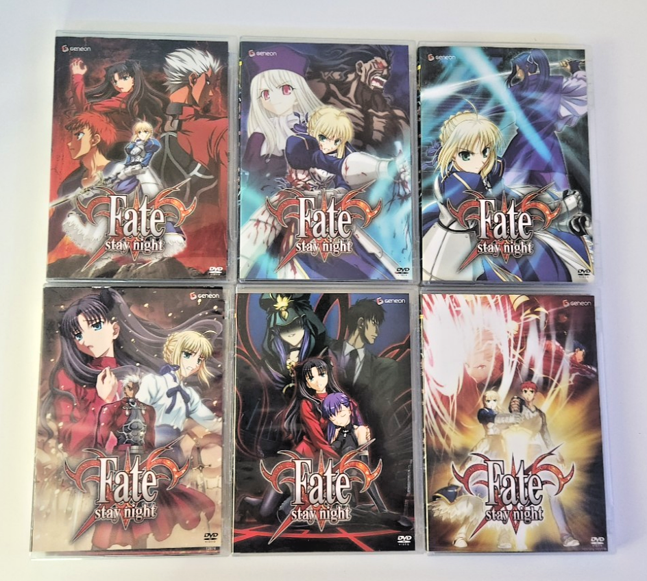 Fate Stay Night Complete Series Volumes 1-6 Anime Dvd Set | eBay
