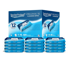   Original XL Premium Adult Wipes 600 Ct , Extra-Large 9"X12" Wet Wipes with Al