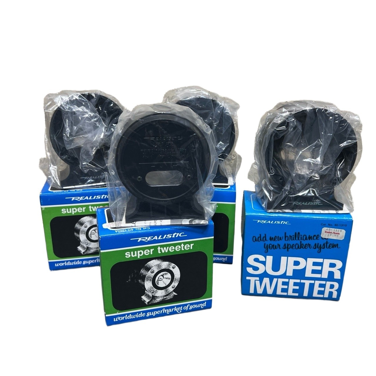 Vtg Realistic 40-1310A Super Tweeter Parts (4x Boxes Plastic Housings Manuals)