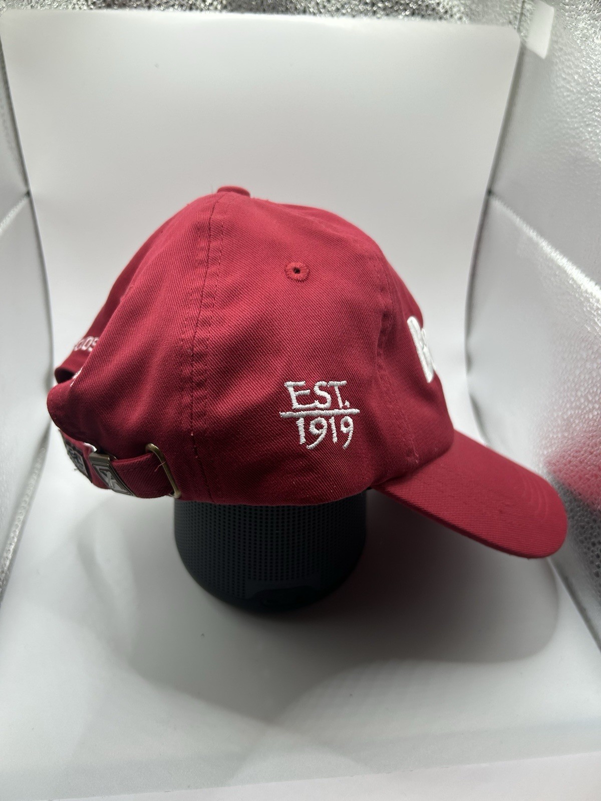 Barbasol Strapback Adjustable Baseball Cap Hat Red - image 4