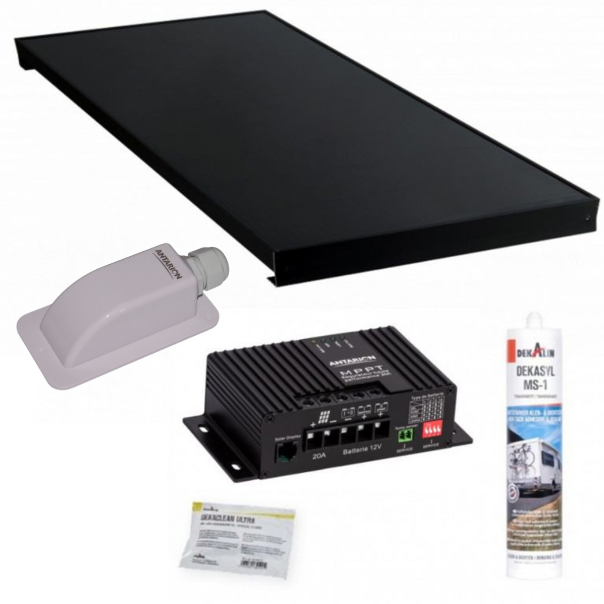 Panneau solaire 300W monocristallin ANTARION et kit régulateur MPPT20 haute performance