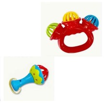 Baby Rattle, Sensory Toys for 3-6 Months 2 Pcs