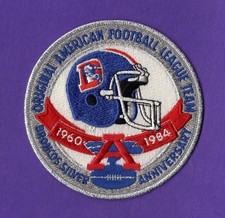 DENVER BRONCOS 25th ANNIVERSARY 1960-1984 JERSEY PATCH