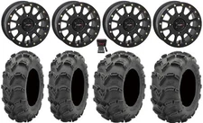 System 3 SB-5 Black 14" Wheels 27" Mud Lite XL Tires RZR Turbo S / RS1