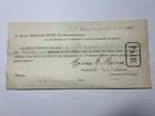 1862 ORIGINAL CIVIL WAR FORT PULASKI CONNECTICUT VOLUNTEERS RECEIPT  7th REG’T