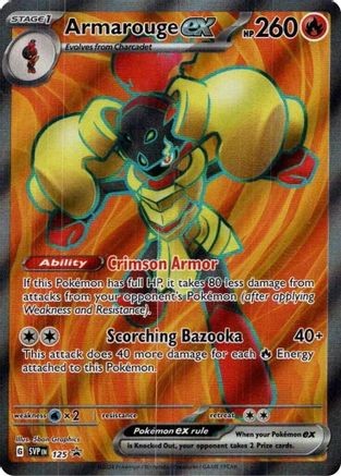 ARMAROUGE EX 125 HOLO PROMO SCARLET & VIOLET PROMO POKEMON NEAR MINT
