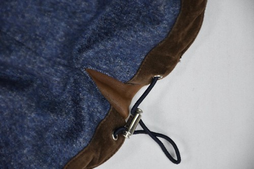 Fioroni Men's Brown Suede Leather Goose Down Wool Lining Vest 52 L MINT $2750 - Picture 7 of 10