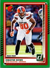 2025 Donruss #121 Dwayne Bowe Press Proofs Green