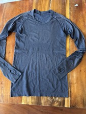 Lululemon Swiftly Tech Long Sleeve Shirt Size 8 Dark Charcoal Gray