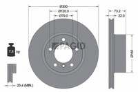 2X Pagid Bremsscheibe 55385NHC FüR BMW 1Er F20 3Er Touring F31 F21 F30 F80 4Er