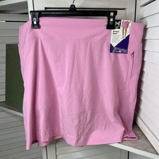 NWT Member's Mark Women's 4 Way Stretch Mid Rise Stretch Skort Zip Pockets XXL