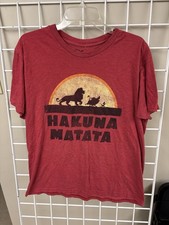 Licensed Disney Lion King Hakuna Matata Short Sleeve T-Shirt Size Large