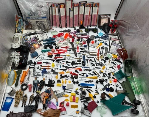 Vintage 1980s Toy Lot Part Accessories TRANSFORMERS GI JOE &MORE INSANE LOT SEE!