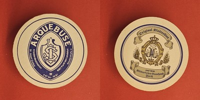 Arque Buse Original Monastery Beer Blue Circle Brewery Beer Mat Beer