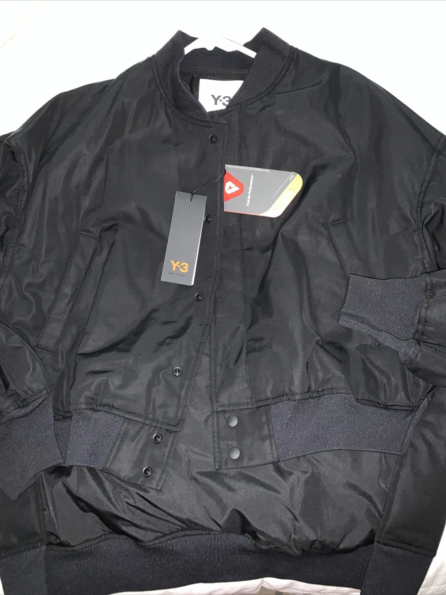 Adidas® Y-3 by Yohji Yamamoto™ bomber jacket with large logo graphic 2xs