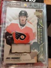 2019-20 UD Premier Rookies Joel Farabee Fight Strap 07/15 98
