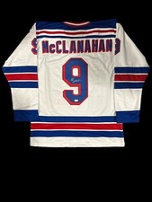 New York Rangers Rob McClanahan signed Custom Jersey w/ JSA Cert
