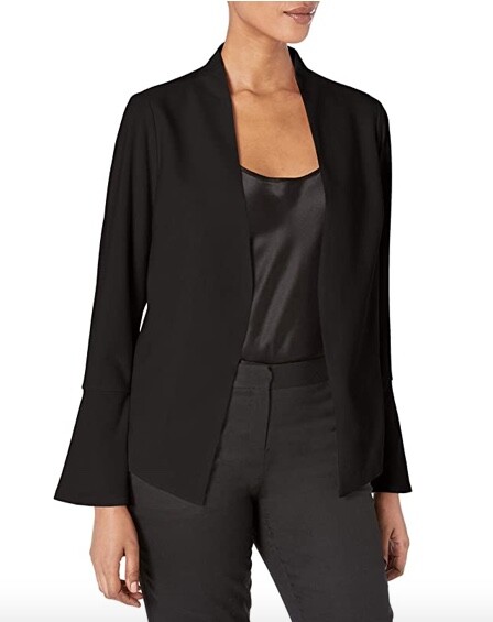 bell sleeve blazer dress