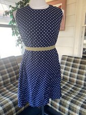 vintage 80s polka dot shift dress Size Medium