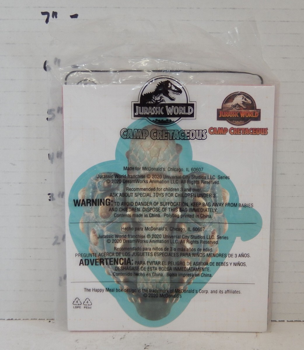 2020 Mcdonalds Happy Meal Jurassic World Camp Cretaceous #2 Armored  Dinosaurs