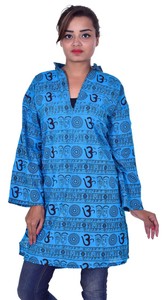 om printed kurtis