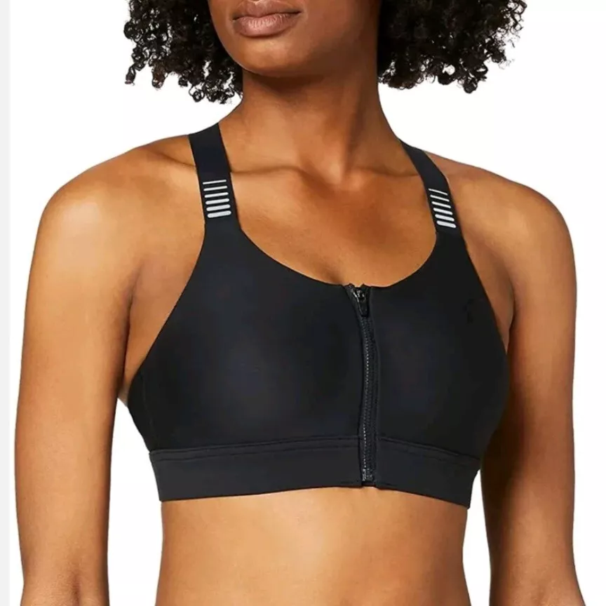 Under Armour UA Women's Black Vanish High Support Zip Front Sports Bra Size  34C