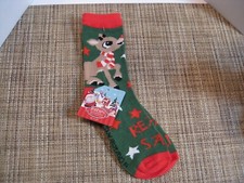 Rudolph the Red Nosed Reindeer - Crew Socks - Women, Girl size 10-4 - 2019