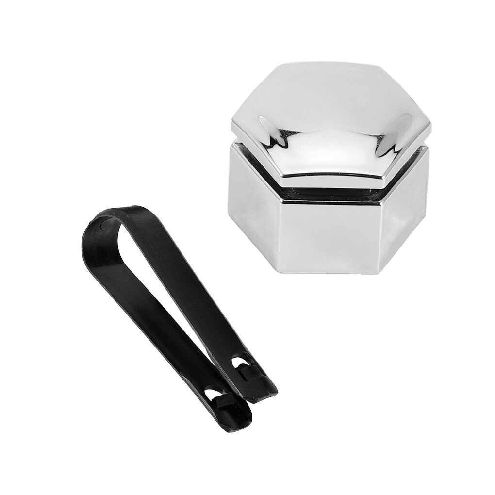 Lot De 20 Capuchons D'Écrous De Roue 19mm Universels - Plastique ABS Noir, Avec Outil De Démontage - Anti-Vol, Protection