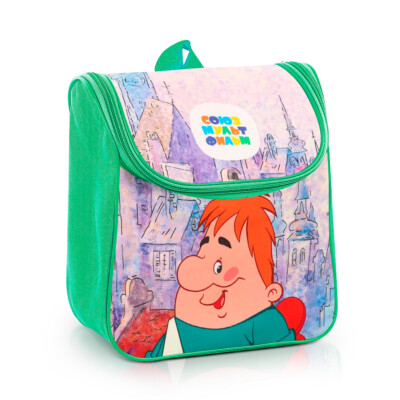 Kinderrucksack - Junge und Carlson, Textil, 20 x 11 x 26 cm - Рюкзак детский