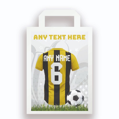 Football Party Bags Jersey Design Birthday Sporting Events  ANY TEXT/NAME/NUMBER - Picture 102 of 153