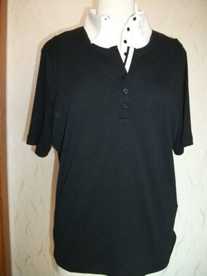  Gerry Weber - attraktives Shirt mit abknöpfbarem  Krageneinsatz  Gr38  NEU