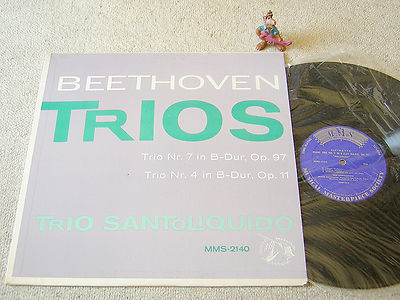 BEETHOVEN Klaviertrios 7 & 4 TRIO SANTOLIQUIDO LP MMS 2140