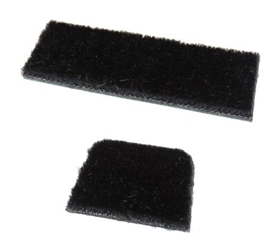 2 PC Adhesive BLACK SUPER HAIR RUG CARPET BOW ARROW REST Traditional Archery NEW