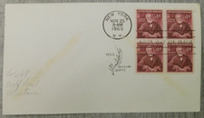 First Day Of Issue Andrew Carnegie NY 1960 Peace Vintage Stamp Envelope Cover
