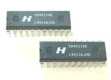 5 Pcs Lot CD40116E HARRIES CMOS High Speed 8-Bit IC.