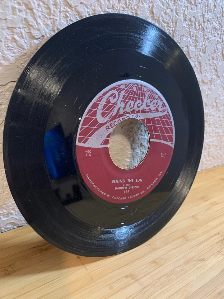 Night Train/Behind the Sun DADDYO GIBSON 45 RPM Record Checker Instrumental - Image 2 of 4