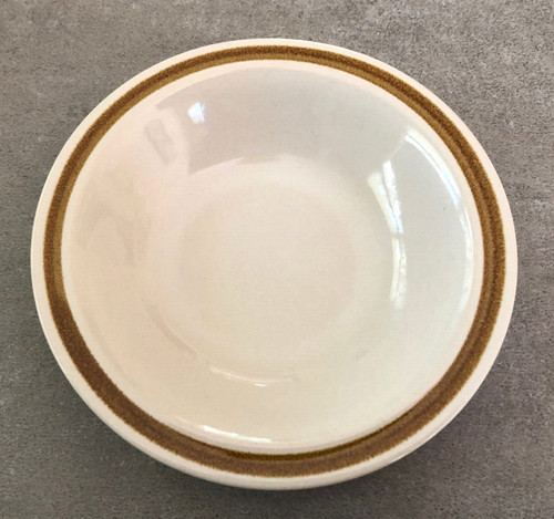 Daniele Collection Japan Sand Pebbles Vanilla Spice Brown Band - 6" DESSERT BOWL