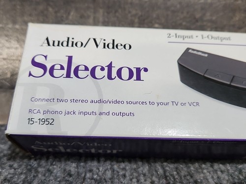 VTG Radio Shack A/V Audio Video Selector Switch 15-1952 Retro 2 Input 1 output - Picture 6 of 12