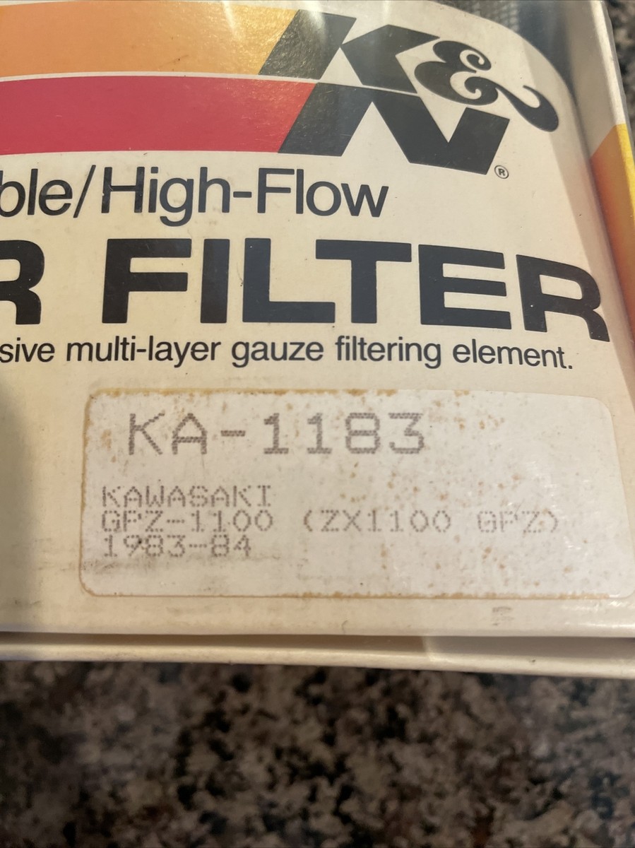K & N Air Filter 1983-1984 Kawasaki ZX1100 #KA-1183 | eBay