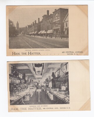 Ham, The Hatter Postcards Dover N.H.