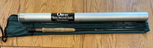Orvis Rocky Mountain 4pc Fly Rod 8’ 4wt3-1/8 Oz w/ Sleeve & Metal Tube RARE
