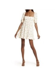 REFORMATION BRISTOL PUFF SLEEVE BABY DOLL DRESS. SIZE XS $198