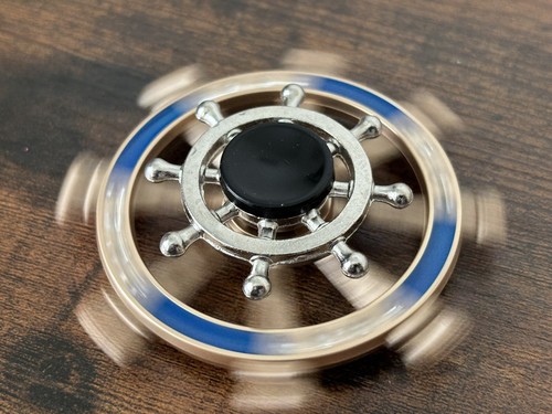 Double Layer Fidget Spinner Metal Gyro Stress Reliving Finger Creativity Toys - Picture 4 of 7