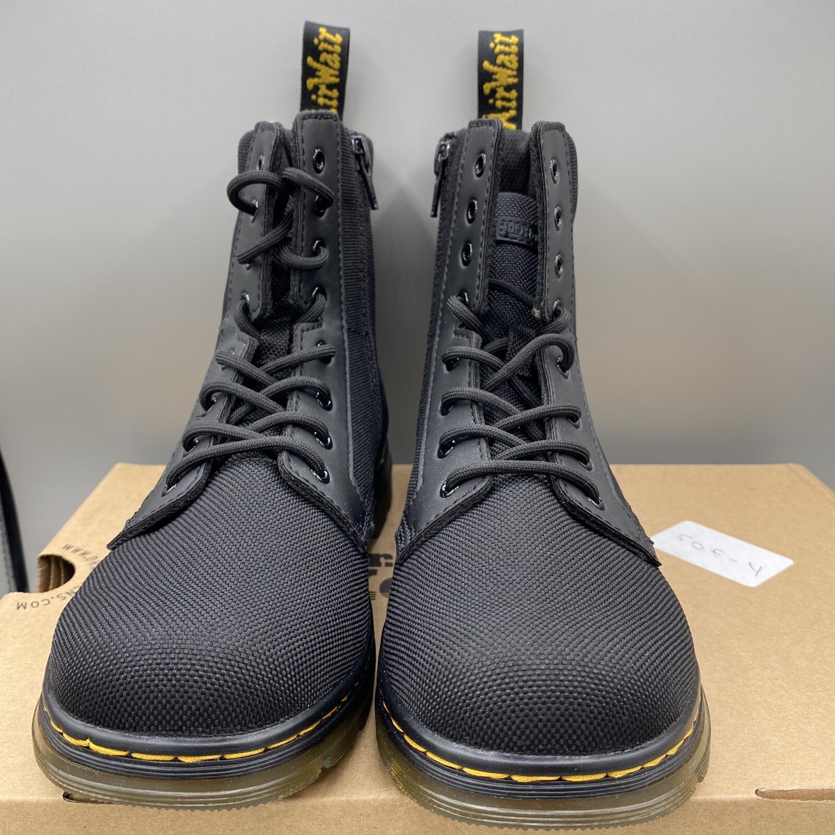 Dr Doc Martens Black Leather Cap Toe Combat Boots Size 5 Made In‎ England AW004 Dr Martens Aw004 - Etsy UK main image 3