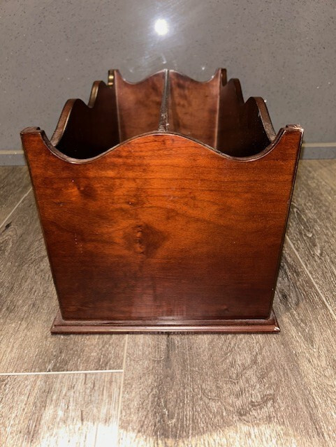 Bombay Company Solid Cherry Wood Magazine Rack Holder | eBay