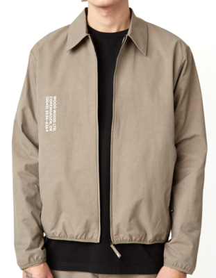 Wood Wood Clive Info FullZip Front Lightweight Cotton Blend Jacket Men  S/M/L NEW