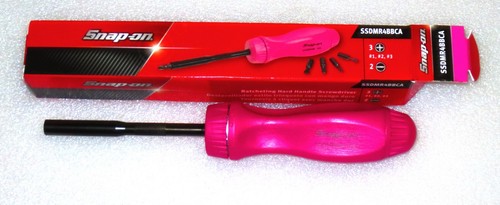 *NEW* Snap-on PINK Ratcheting Screwdriver SSDMR4BBCA *PINK PEARL w/BLACK SHANK* - Bild 6 von 8