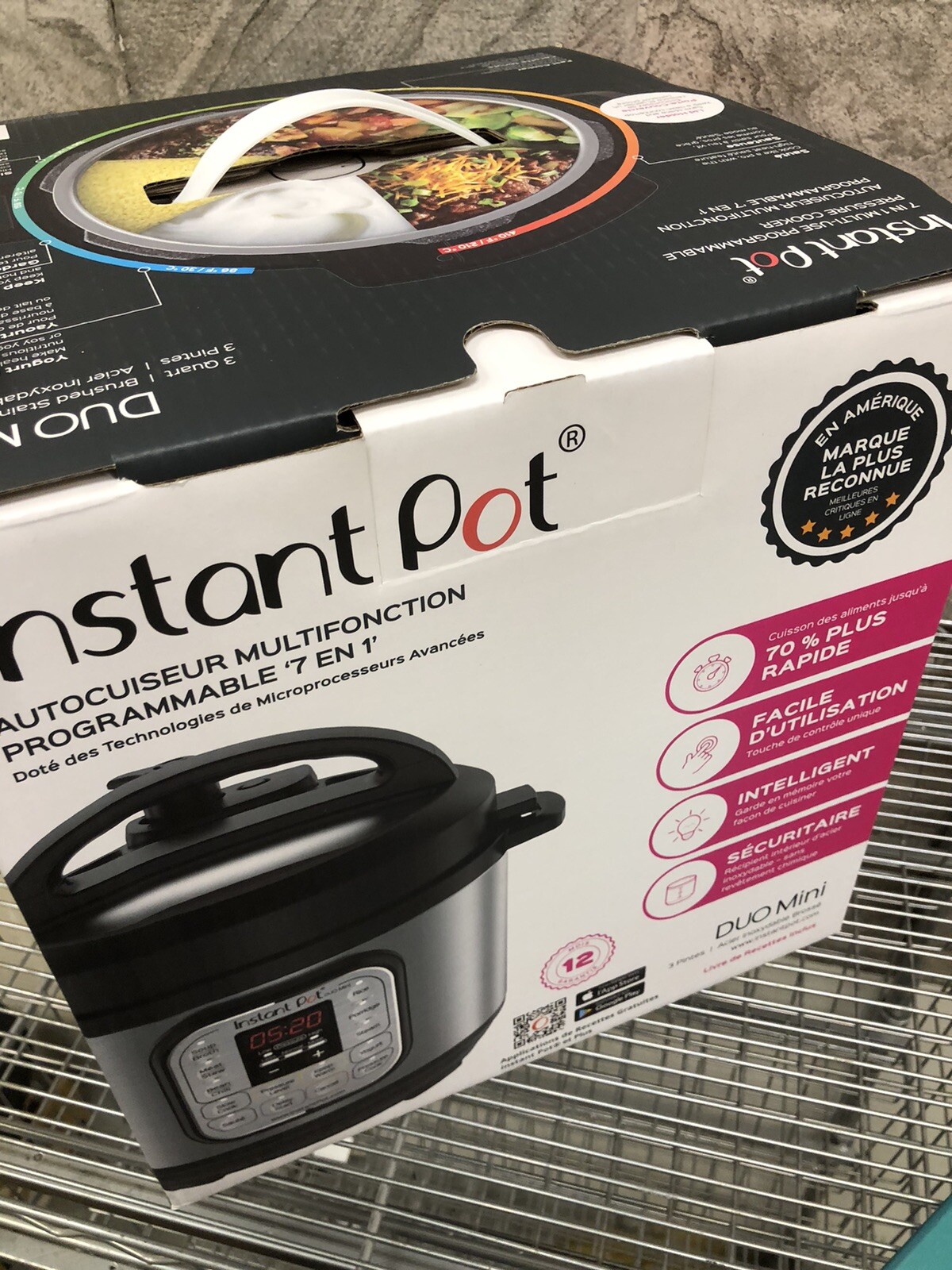 Instant Pot DUO mini 3-Quart 7-in-1 Multi-Use Programmable Pressure Cooker New