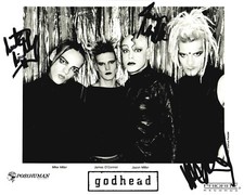 Rare! “Godhead” Mike Miller (+2) Hand Signed 10X8 B&W Publicity Photo COA